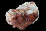Natural, Red Quartz Crystal Cluster - Morocco #135699-2